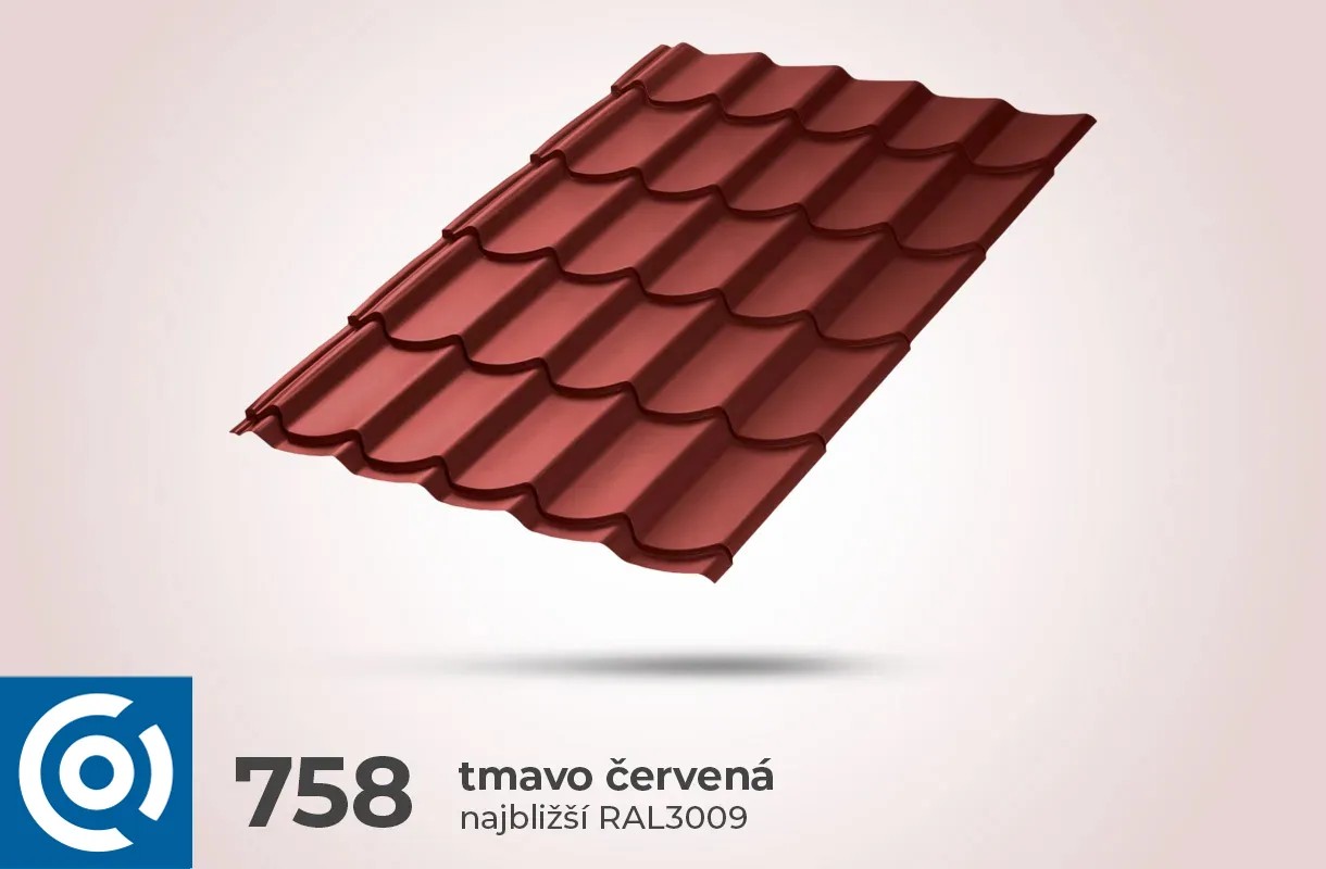 rova profil 758 tmavocervena