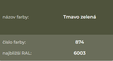 tmavo zelena